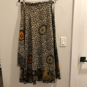 Layered boho wrap skirt​